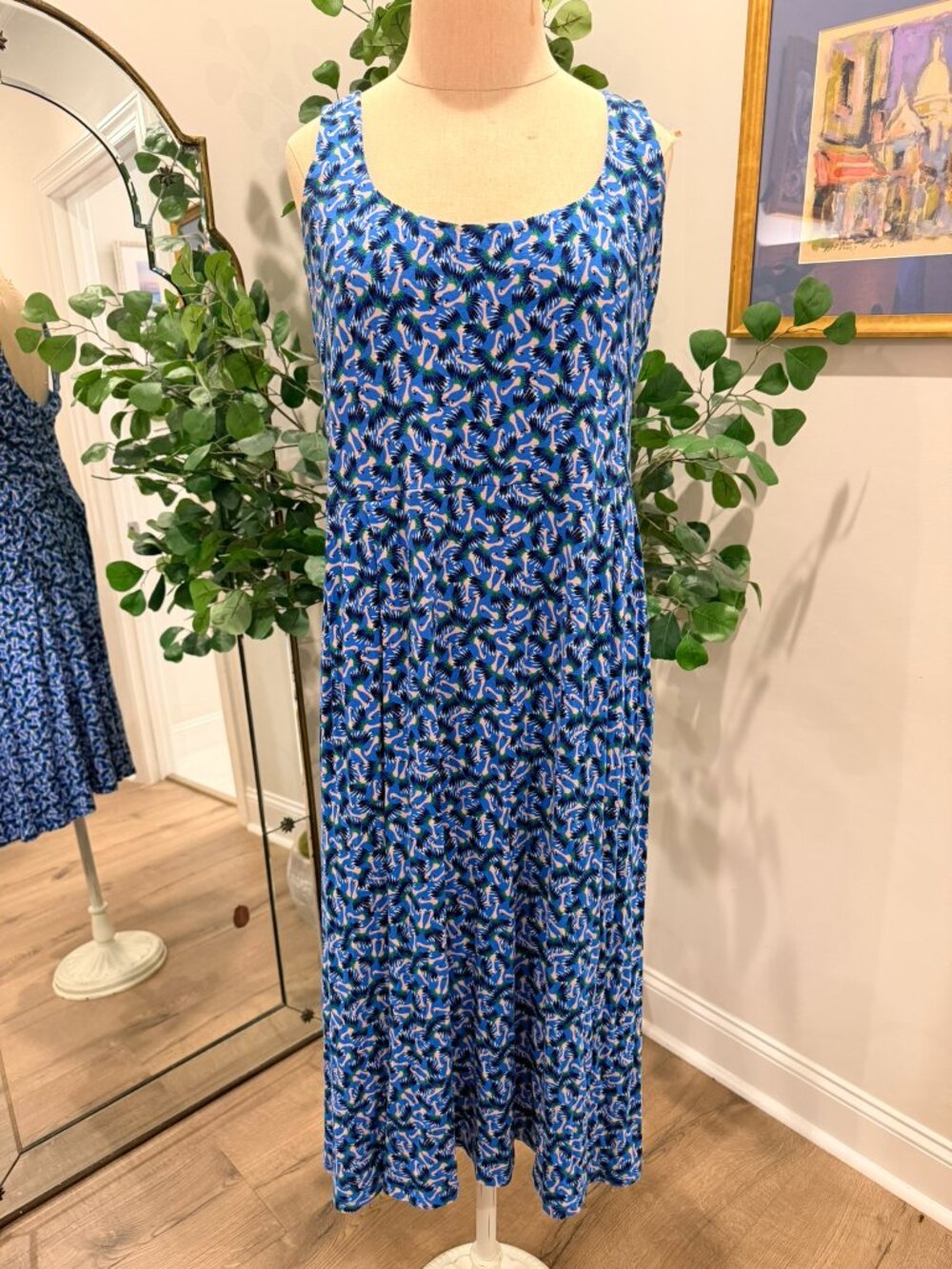 Boden Jersey Flamingo Dress size 12P